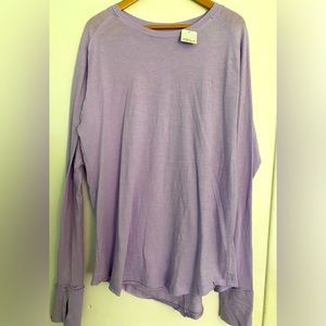 We The Free, Free People, Arden
Long Sleeve Burnout Tee in Grape Jelly S